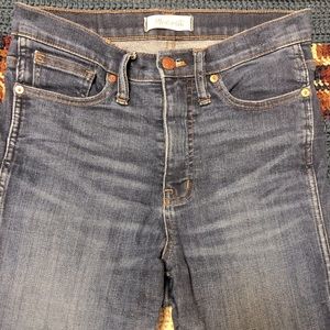 Madewell 10” high rise skinny jeans
